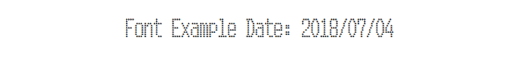 A Common Dot Matrix Font of Tax Invoice