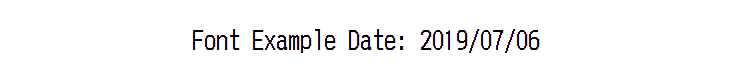 Very Common Invoice Font for Thermal Printer