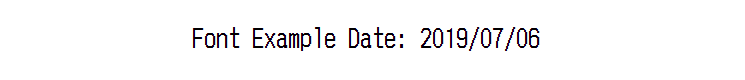 The Most Common Receipt Font of Cash Register