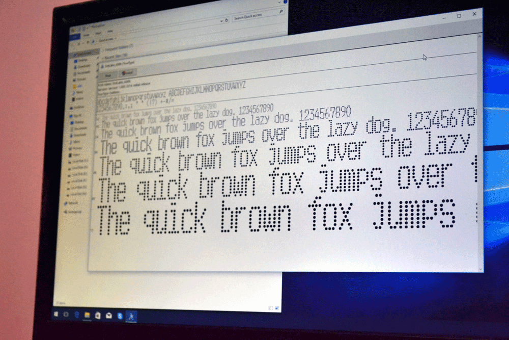 A Common Dot Matrix Font of Tax Invoice