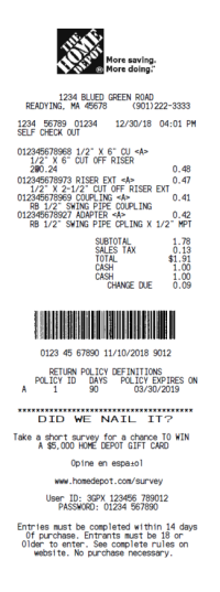 Store Receipts Template from www.receiptfont.com