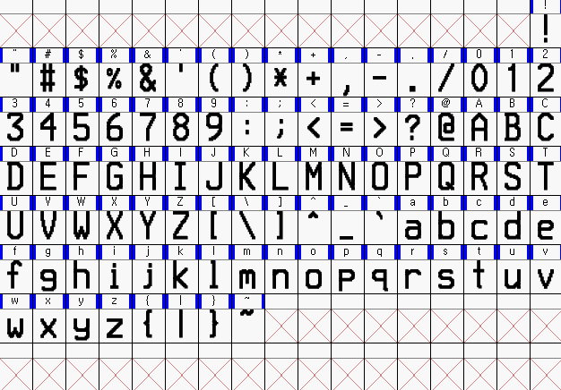 A Thermal Printer Font Mainly Used on Costco Receipts ( Bold Version )