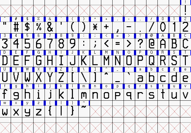 A Thermal Printer Font Mainly Used on Costco Receipts ( Bold Version )