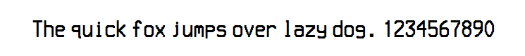 A Thermal Printer Font Mainly Used on Costco Receipts ( Bold Version )