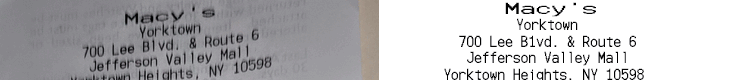 Macy’s Receipt Font