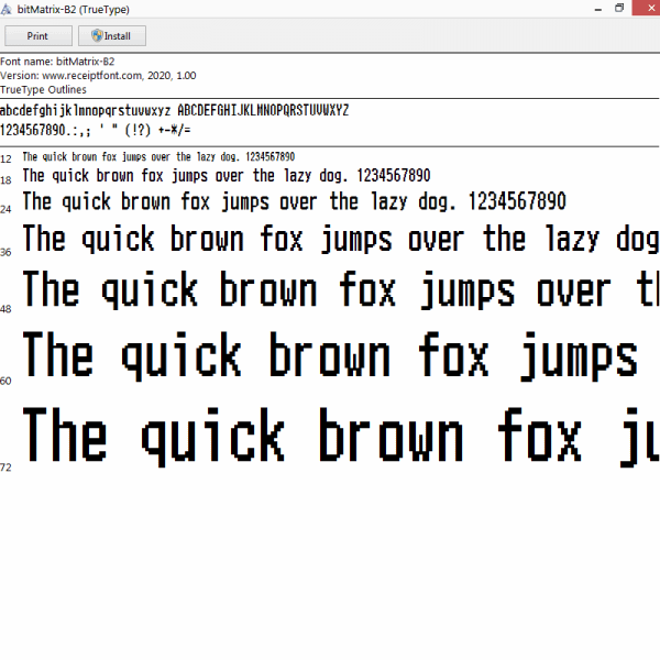 bitmatrix b2 font free download