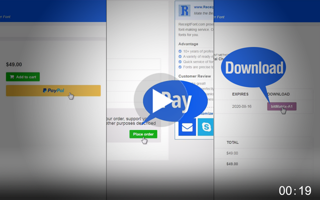 How To Buy & Download Font? ( demo video )