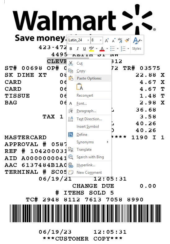 fake walmart receipt 2021 for fetch rewards